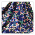 customize navy daisy floral digital printing fabric service duchess satin fabric printed fabric